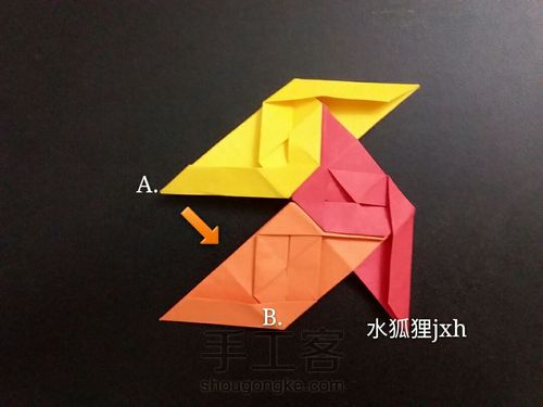 日本织锦组合折纸特别简单(超详细教程)水狐狸jxh教程 第29步