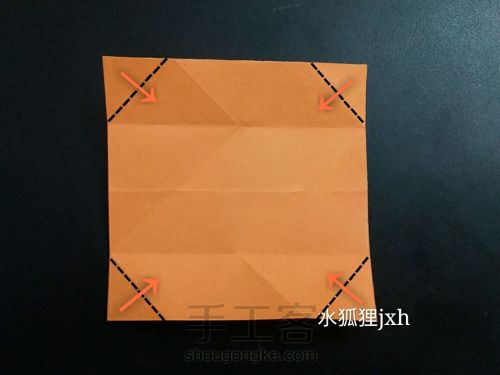 日本织锦组合折纸特别简单(超详细教程)水狐狸jxh教程 第8步