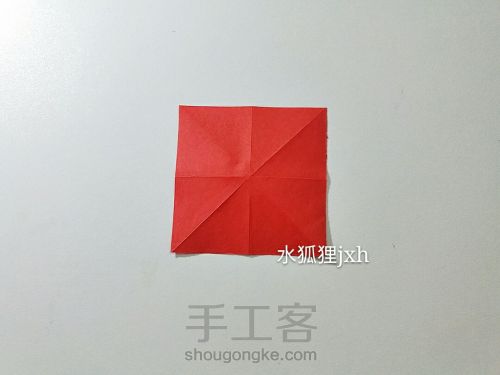 彼岸花折纸(超详细)水狐狸jxh教程 第4步