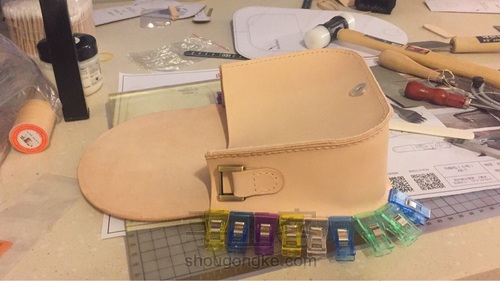 手工皮包 马鞍包 第4步