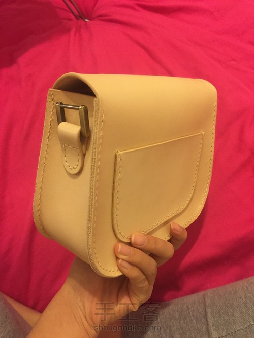 手工皮包 马鞍包 第7步