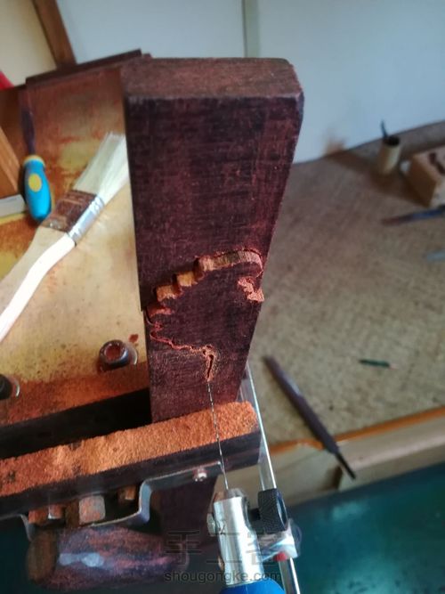 紫檀笔挂 第12步