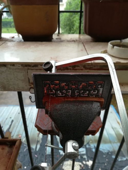 紫檀笔挂 第4步