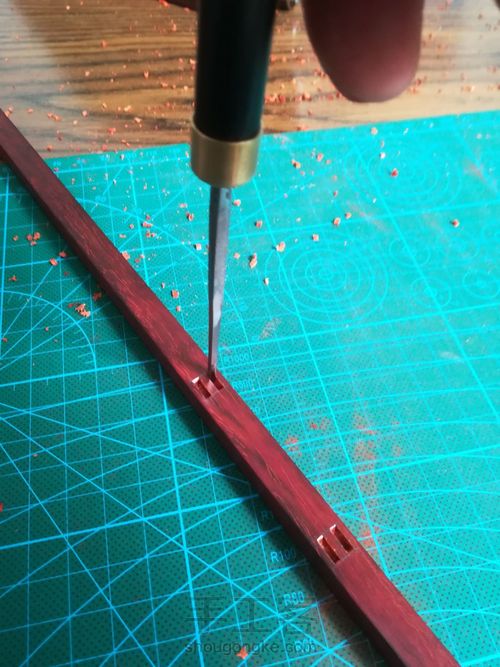 紫檀笔挂 第7步