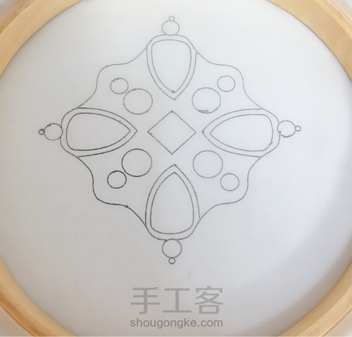 法式珠绣—巴洛克风格 第1步