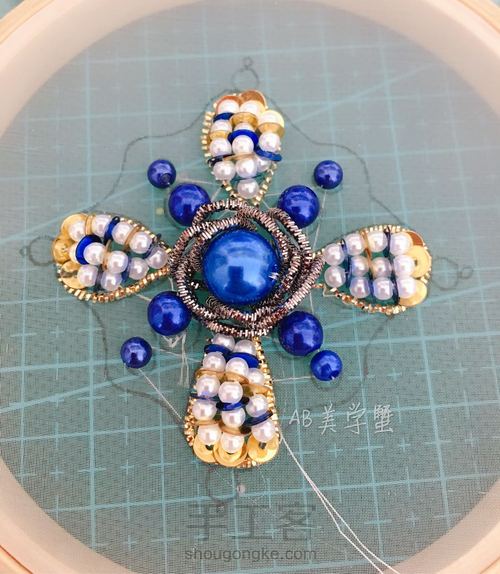 法式珠绣—巴洛克风格 第7步