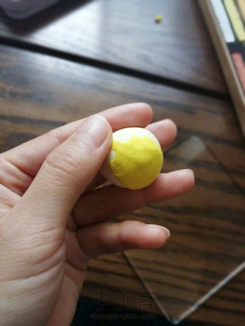 超简单蛋黄酥 第3步