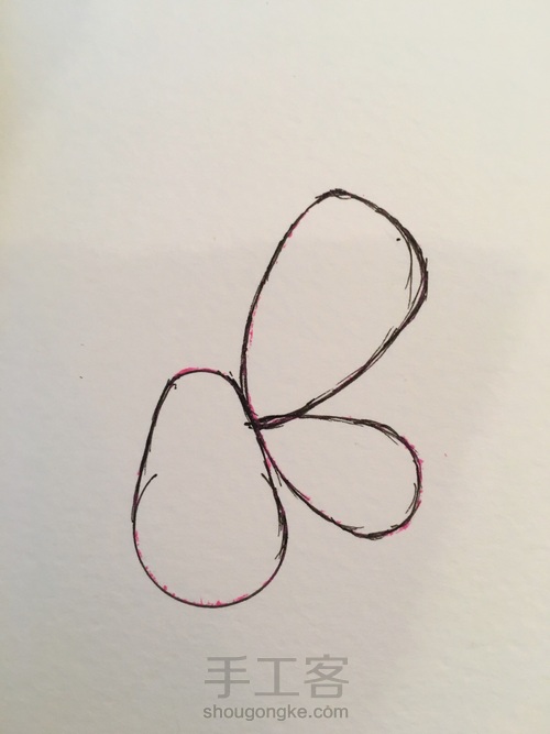 手残党的第二个法式钉珠昆虫 第2步