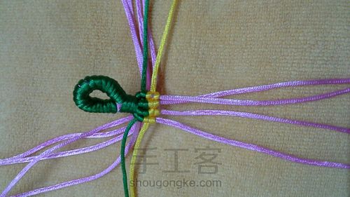 青花瓷柱钥匙链 第11步