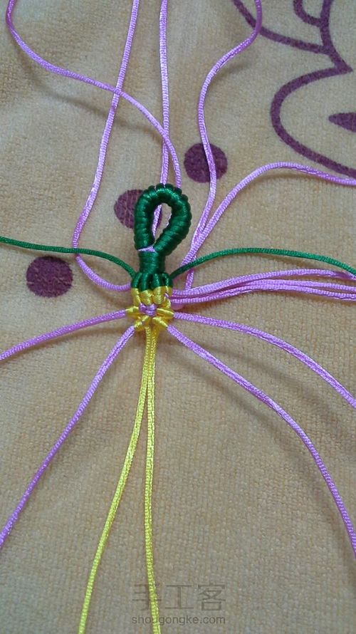 青花瓷柱钥匙链 第16步