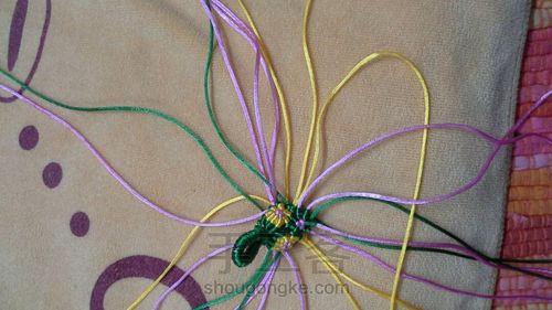 青花瓷柱钥匙链 第28步