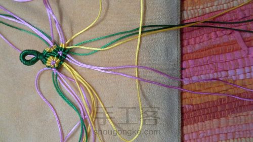 青花瓷柱钥匙链 第29步