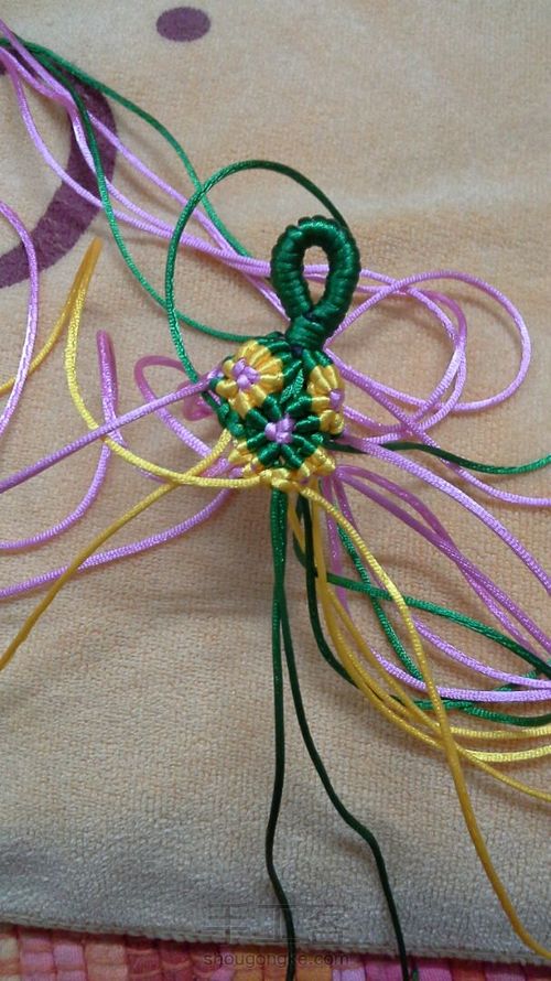 青花瓷柱钥匙链 第31步