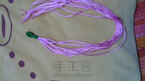 青花瓷柱钥匙链 第5步