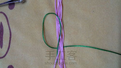 青花瓷柱钥匙链 第6步