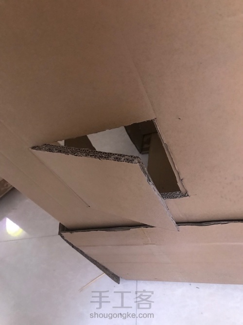 宝宝喜欢的可爱圣诞小纸屋玩具小房子 第7步