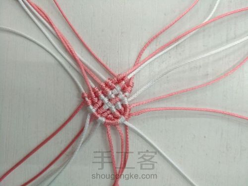 小心心耳饰 第6步