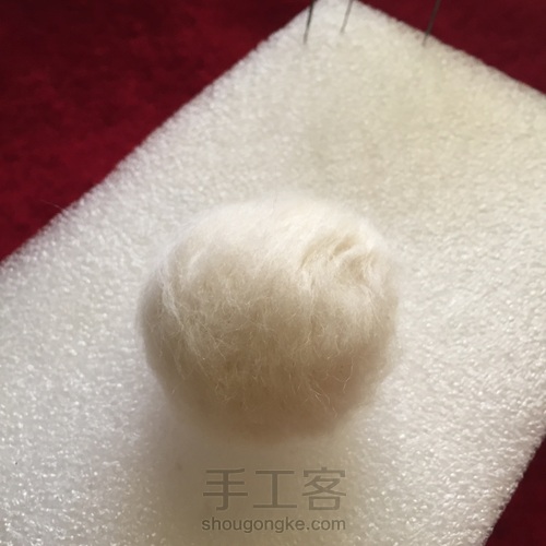 毛毡猫头制作 第2步