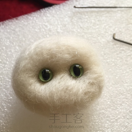 毛毡猫头制作 第4步