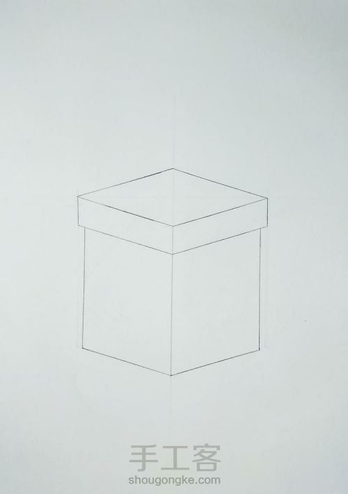 彩铅教程 ‖ 《礼品盒》，平涂技法的练习和简单3D效果的营造 第10步