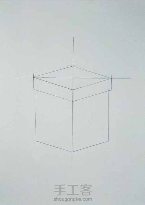 彩铅教程 ‖ 《礼品盒》，平涂技法的练习和简单3D效果的营造 第9步
