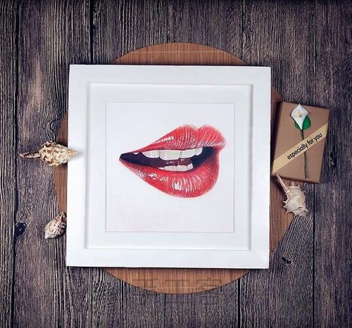 彩铅教程 ‖ 《大红唇》，认识嘴唇的结构，了解明暗对比 第17步