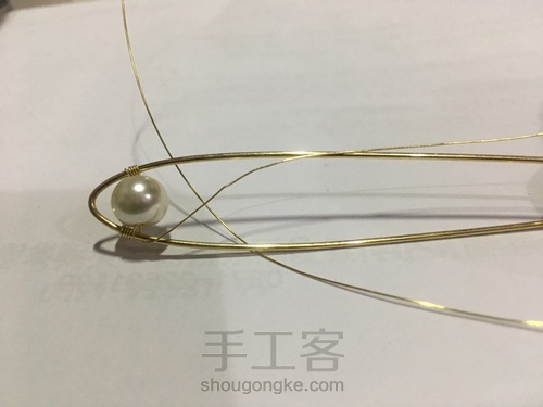 简单的汉服发饰珠簪 第2步