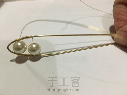 简单的汉服发饰珠簪 第3步