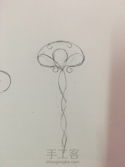 绕线古风发簪 第1步