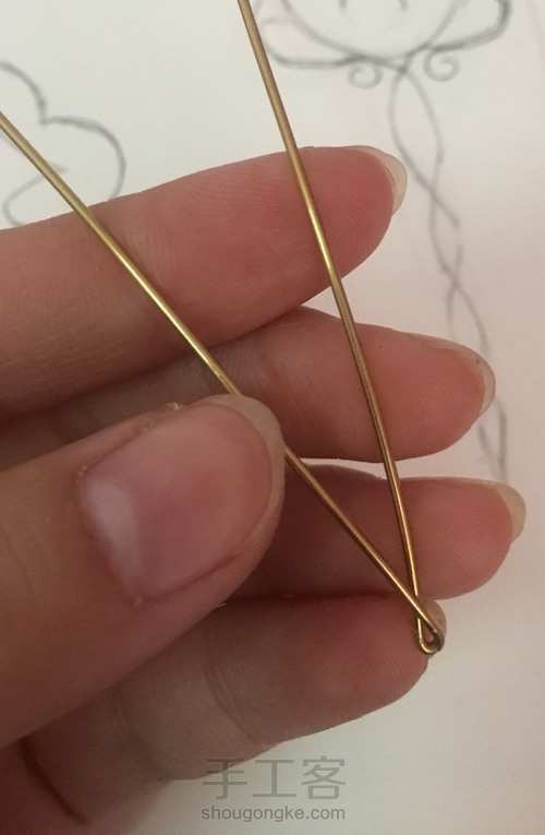 绕线古风发簪 第2步