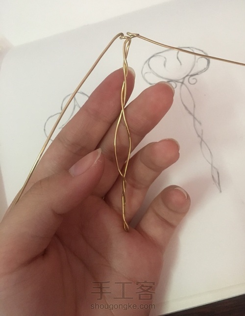 绕线古风发簪 第3步