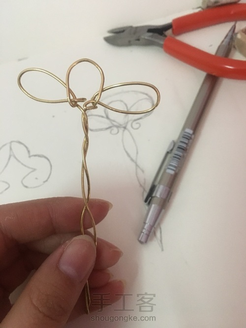 绕线古风发簪 第4步