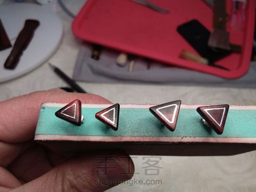 紫檀小耳钉 第12步