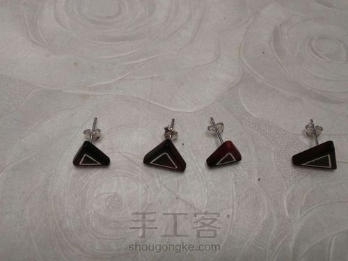 紫檀小耳钉 第9步