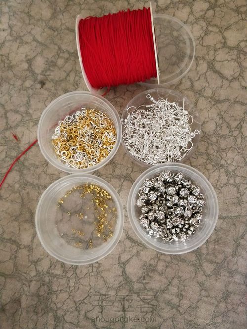 六芒星耳环 第1步