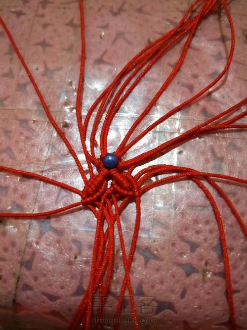 六芒星耳环 第10步