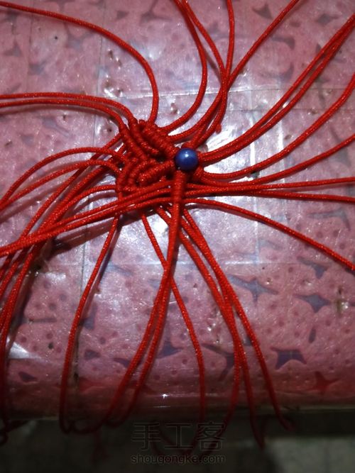 六芒星耳环 第13步