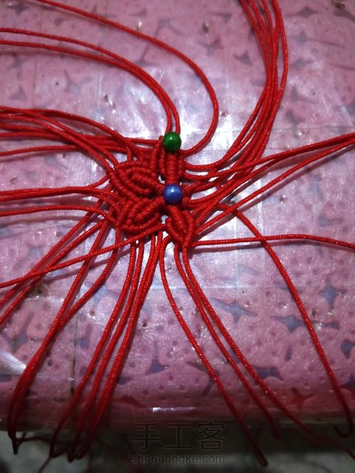 六芒星耳环 第19步