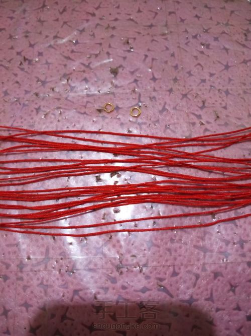 六芒星耳环 第2步