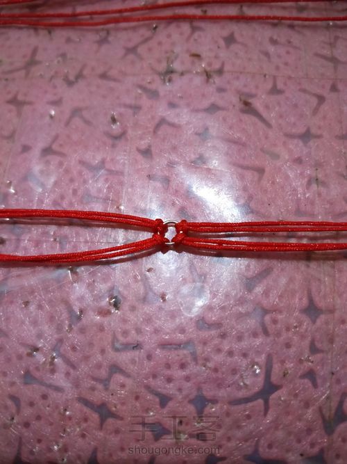 六芒星耳环 第3步