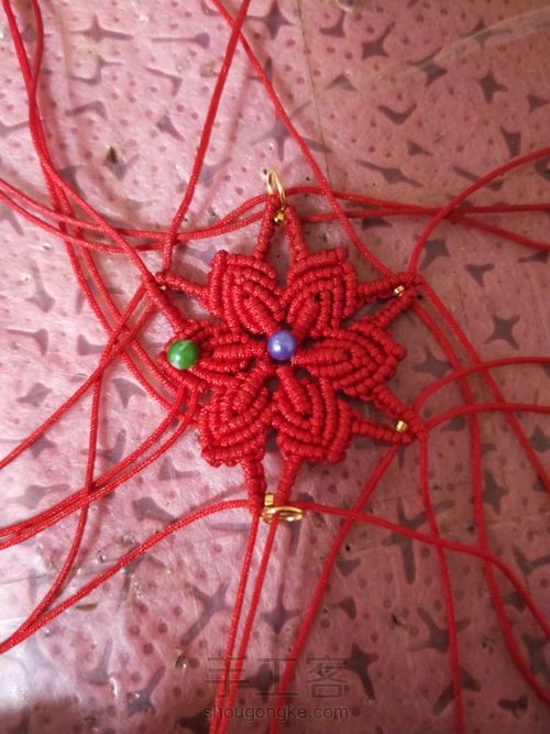 六芒星耳环 第33步