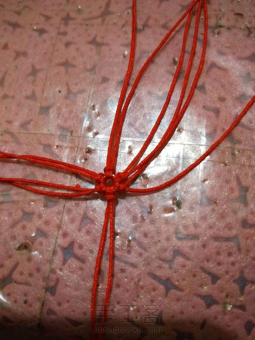 六芒星耳环 第4步