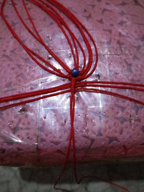 六芒星耳环 第5步