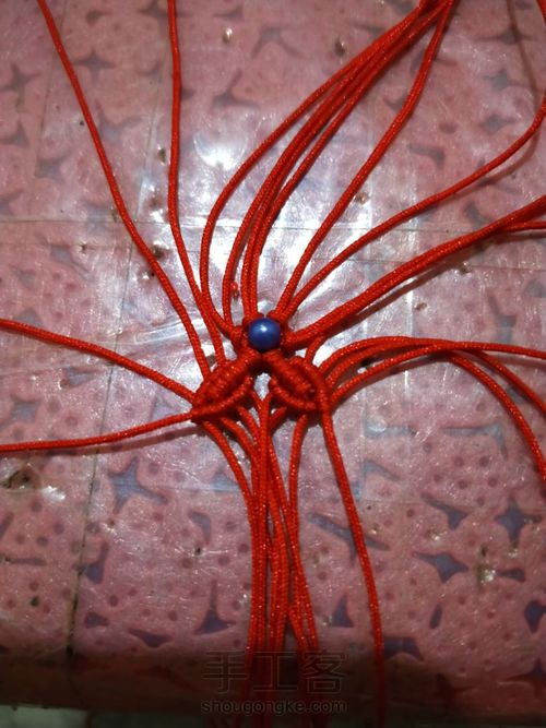 六芒星耳环 第9步