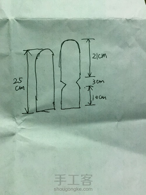 柔软舒适自制袜 第2步