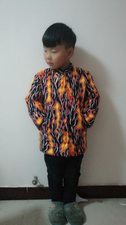 男童立领棉衣制作 第1步