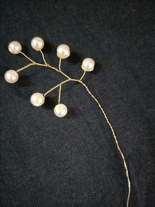 ins风珍珠发饰的制作方法～串珠发饰 第1步