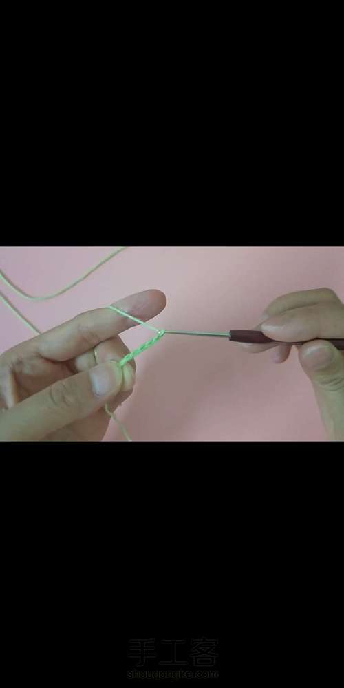 【原创】兔子耳朵发圈钩针教程 第5步