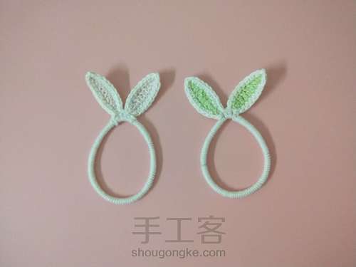 【原创】兔子耳朵发圈钩针教程 第11步