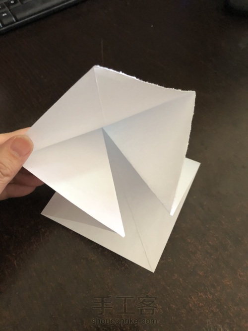 变形金刚面具折纸 第2步